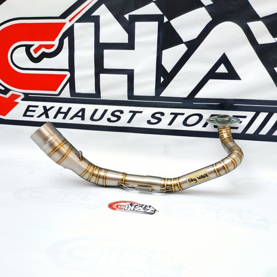 Leher Knalpot Racing SKYWAVE Full Stainless