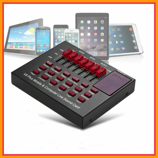 V8 Plus mobile & computer live sound card