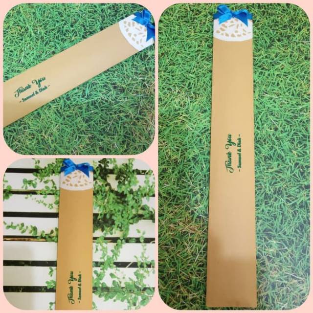 Souvenir Pernikahan Sumpit Kayu Sudah termasuk kemasan dan Tulisan Nama Pasangan