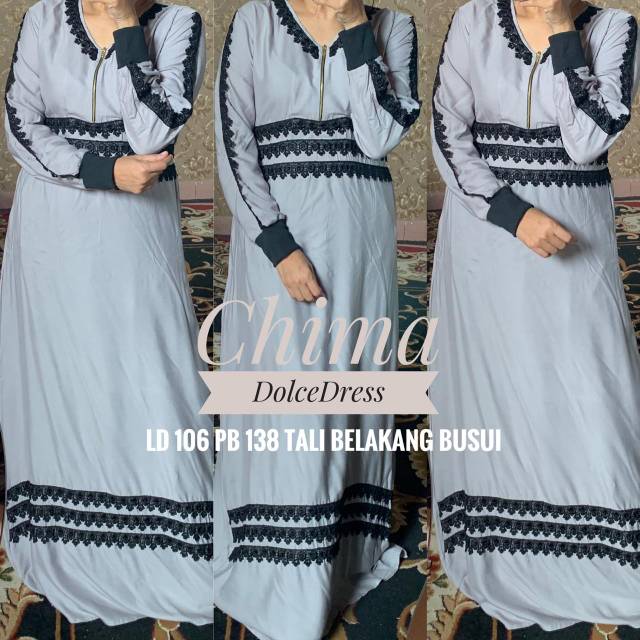 Daster arab DOLCE DRESS CHIMA Dress Rayon super Original