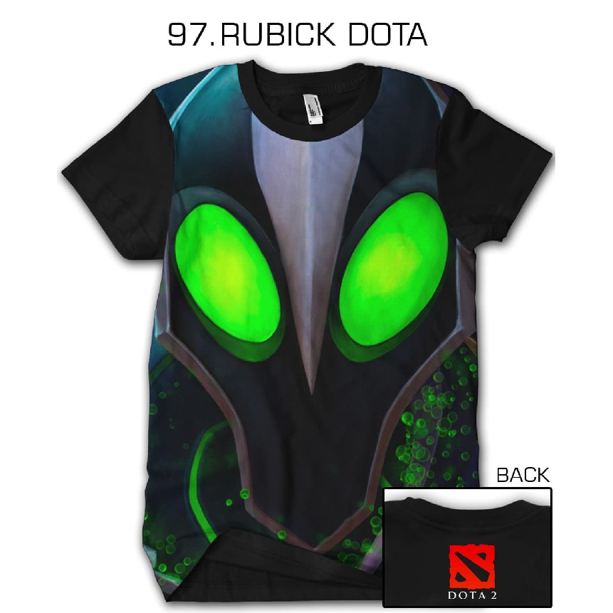 KAOS T SHIRT CUSTOM PRINTING PRIA LAKI LAKI GAMING 3D game dota 2 dota2 RUBICK - 97