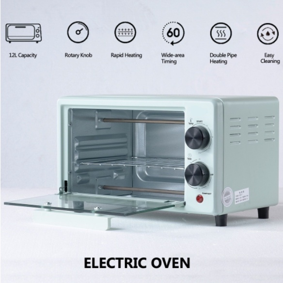 Oven Listrik Mini Electric Oven Microwave Penghangat Makanan Serbaguna 12 dan 22 Liter WHFUNITURE