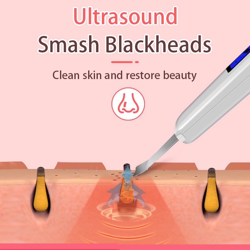 Beauty Ultrasonic Skin Scrubber Cavitation Peeling Ultrasonic Facial Pore Cleanser Blackhead Remover