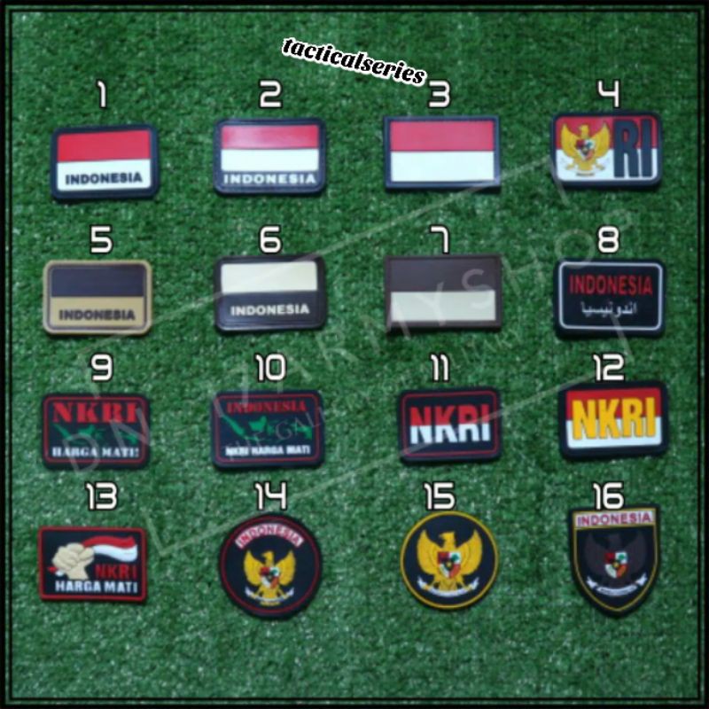 Patch Rubber / Karet / velcro / Tempelan Karet / Karet Perekat