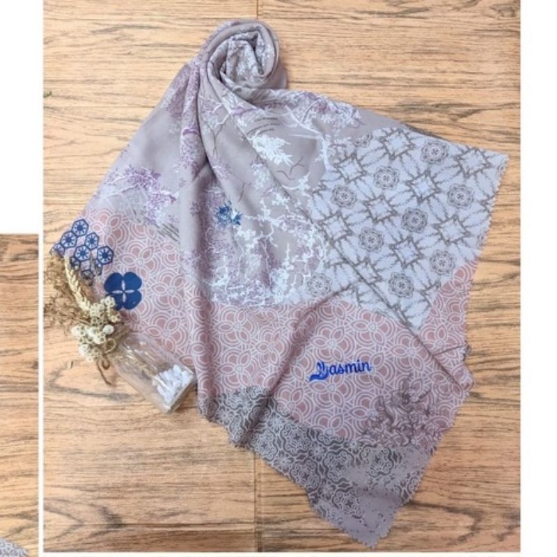 Hijab Segiempat Voal Motif Yasmin Hijab YS 135