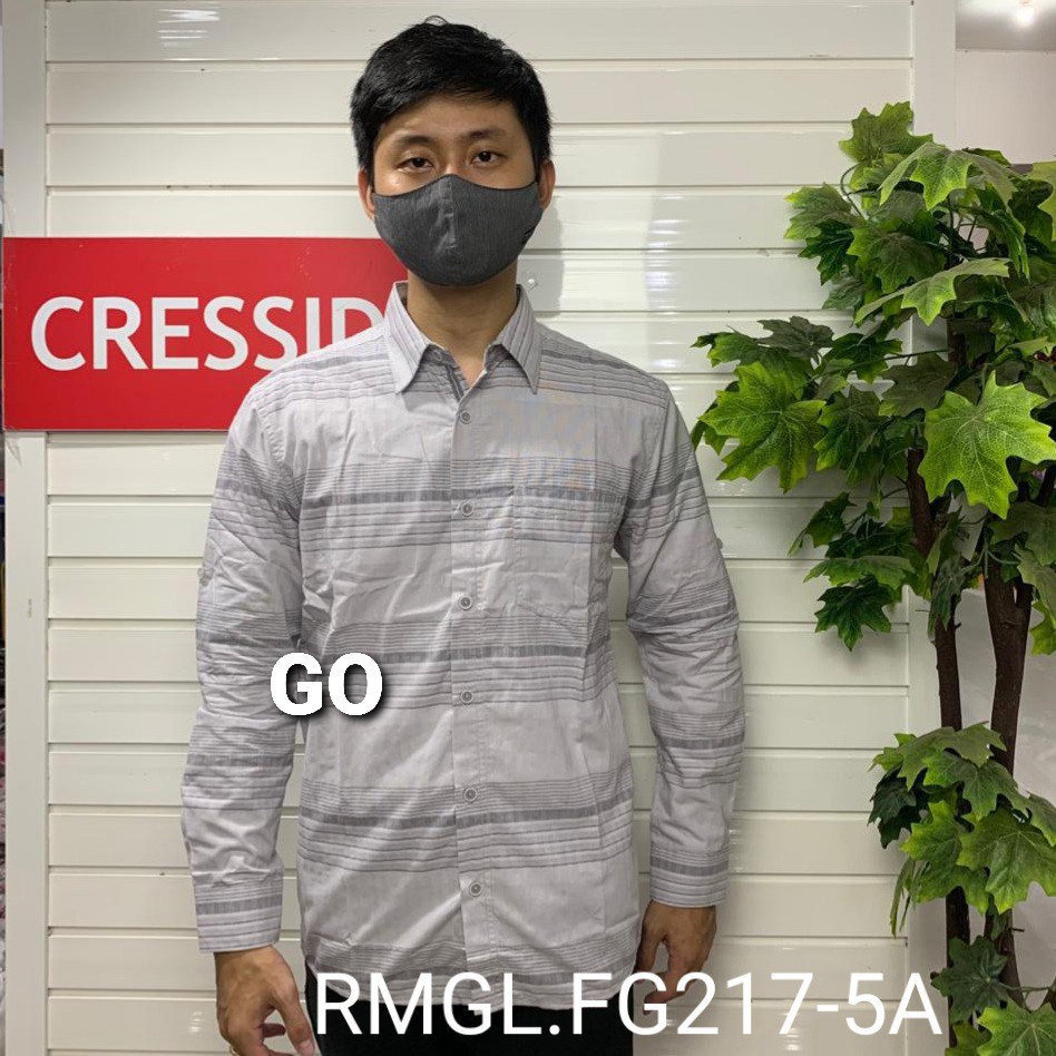 gos CRESSIDA KEMEJA PRIA SLIMFIT Kemeja Casual Kemeja Lengan Panjang