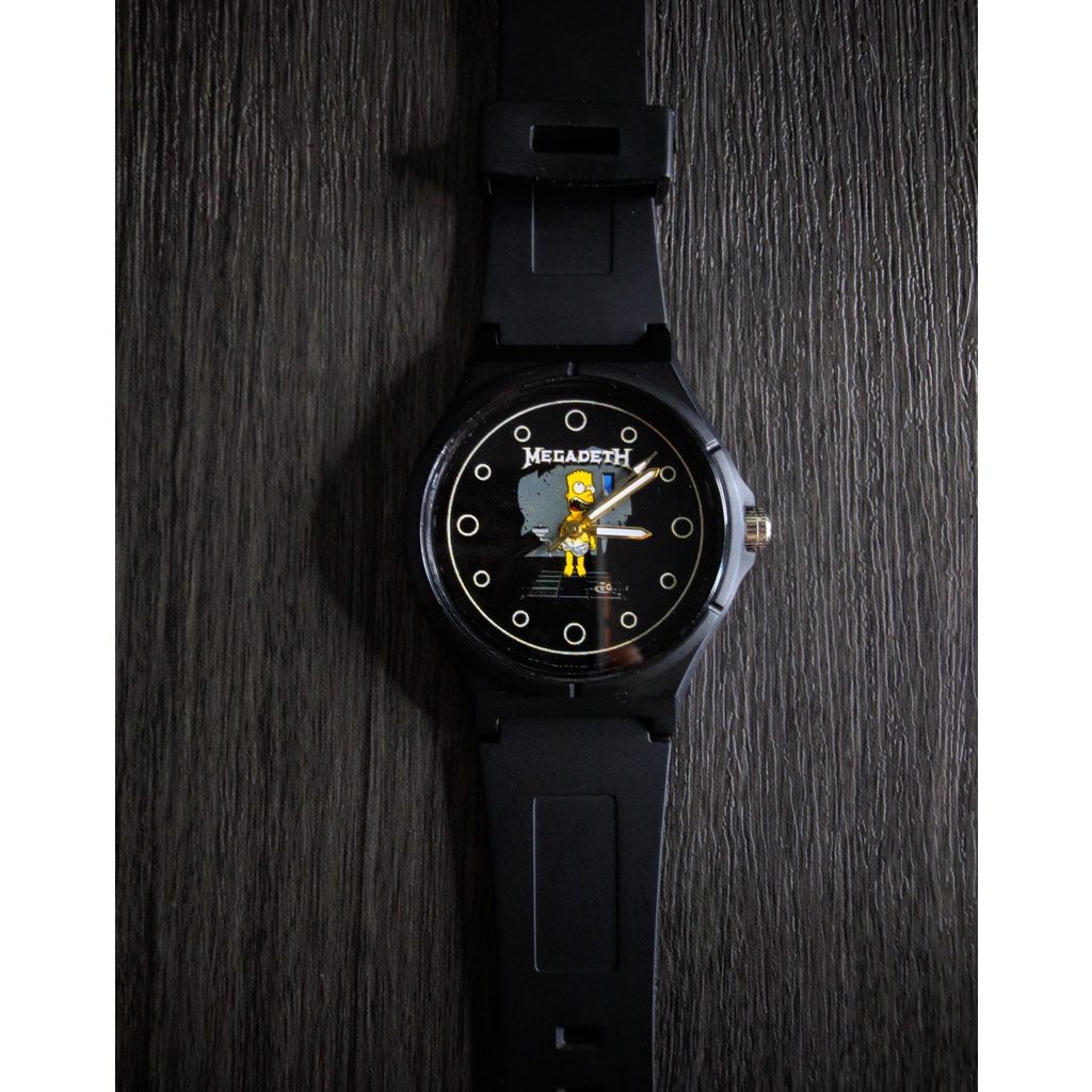 Jam Tangan Distro Pria Megadeth Cocok Untuk Kaos Music Metalica Megadeth