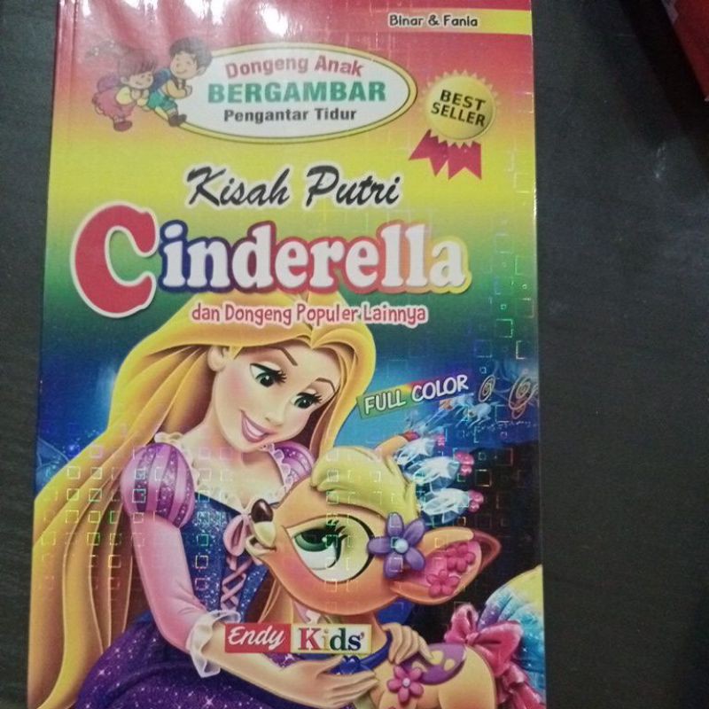 Buku Dongeng kisah putri Cinderella(15×25cm)