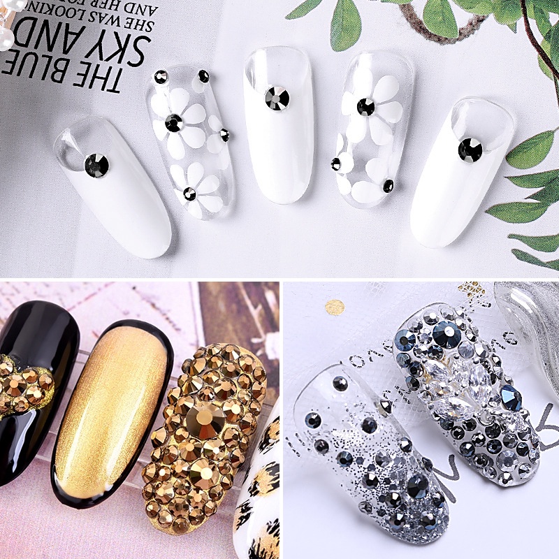 Rhinestones wheel color MIX Hiasan Dekorasi nails kuku nail art accesories DIY Craft acc