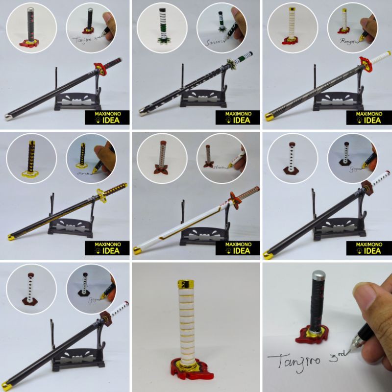 AS34EW Pena Pulpen Pedang Sword Pen Anime Demon Slayer Kimetsu no Yaiba
