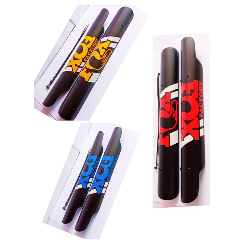 Fork Guard Cover Pelindung Shockbreaker Garpu Depan Sepeda Motif Fox 1 Pair Forkguard Sepeda MTB