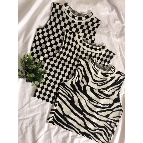 Tanktop Zebra Vintage