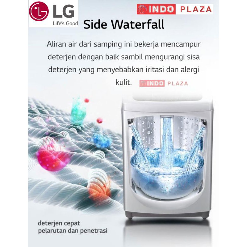 MESIN CUCI LG 1 TABUNG 18 Kg / 18kg T2518VSAB TOP LOADING smart inverter