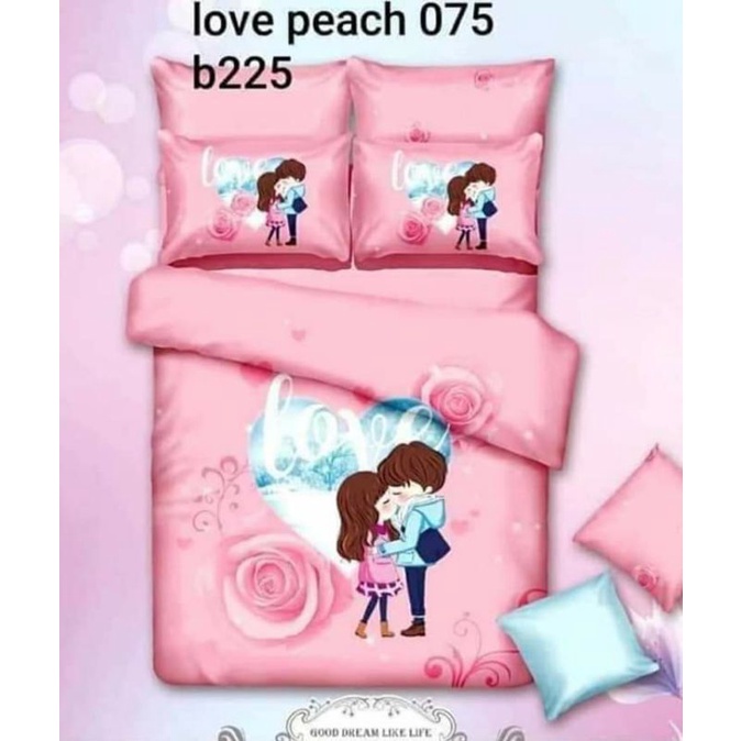 ✔NEW MOTIF‼ SPREI WEDDING KATUN JEPANG IMPORT PANEL COUPLE PEACH/SPREI NIKAHAN KATUN JEPANG IMPORT C