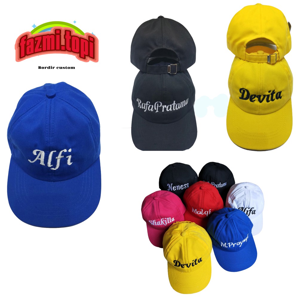 TOPI ANAK BASEBALL BISA POLOSAN ATAU BORDIR NAMA