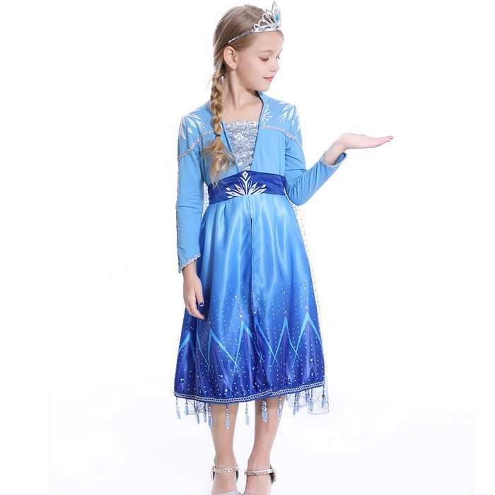 ELSA DRESS FR0ZEN 2 COSTUME kostum princess elsa frozen2