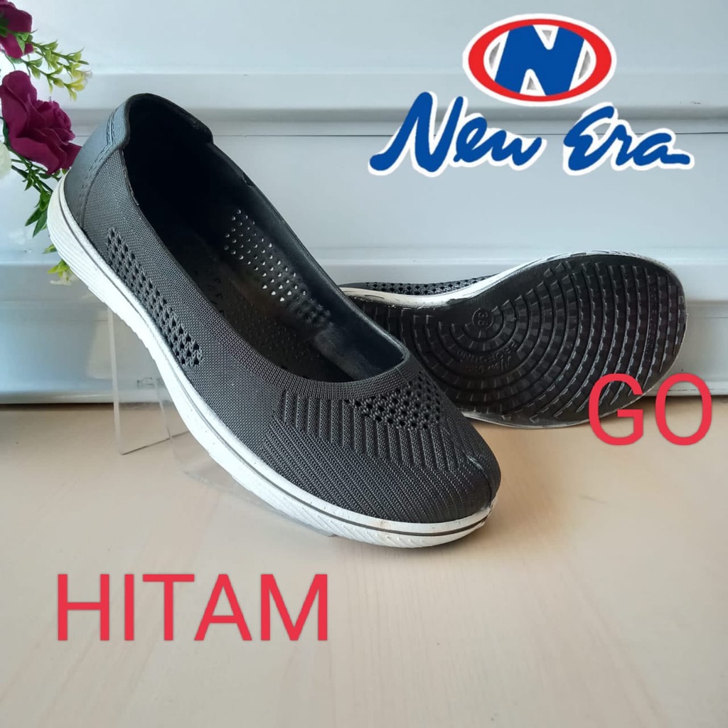 gos NEW ERA LB 10054 Sepatu Slip On Wanita Karet TERBARU Original Murah