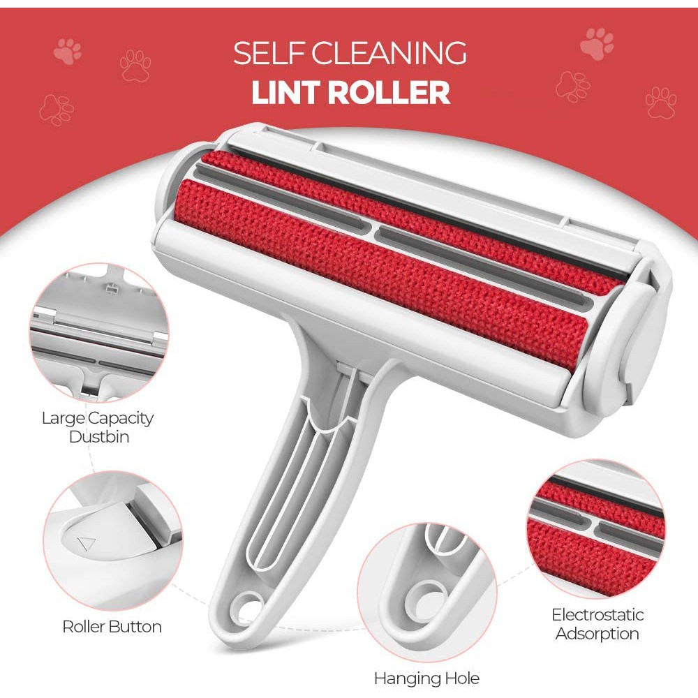 Pembersih Bulu Kucing/Anjing PET HAIR REMOVAL yaitu Lint Roller Portable Jangka Panjang (Lifetime Use) untuk Pembersih Baju/Pakaian, Sofa, Tempat Tidur dll