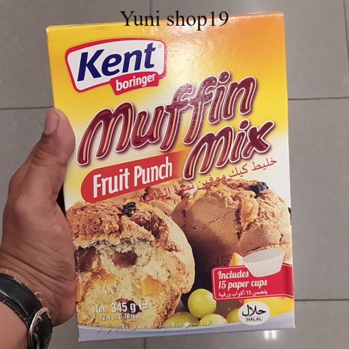 

kent muffin fruit punch mix 345gr tepung