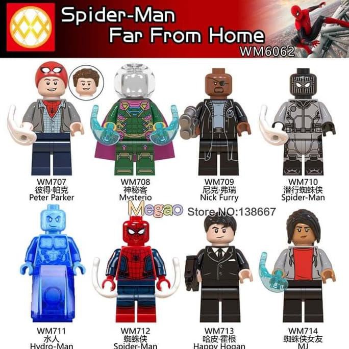 lego spider man far from home custom minifigures