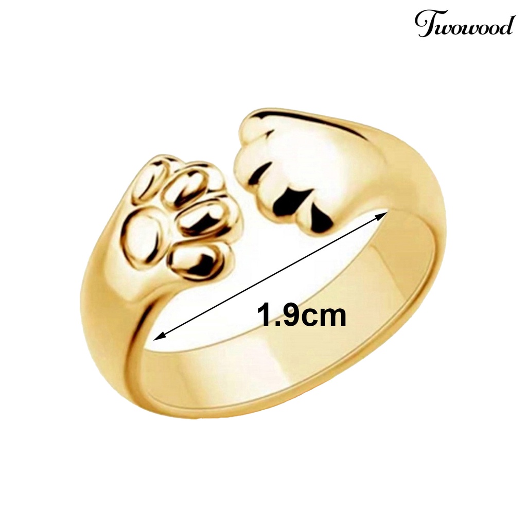 Cincin Model Terbuka Adjustable Desain Cakar Untuk Sehari-Hari