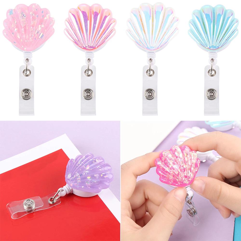 [Elegan] Id Badge Holder Kartu Kerja Tahan Lama Card Holder Klip ID Card Name Tag Holder Kartu Nama Pasokan Sekolah