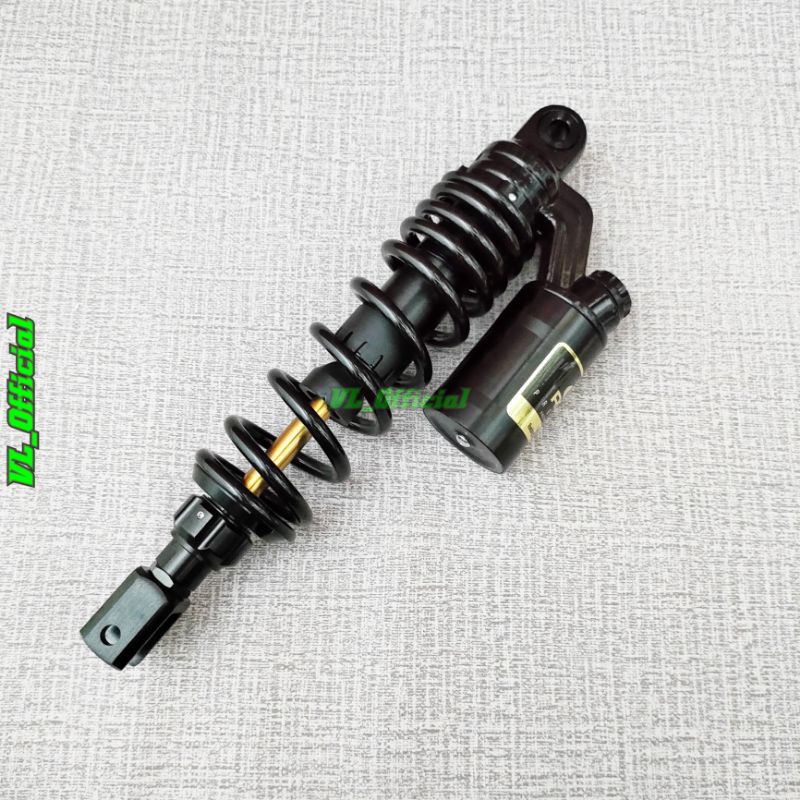 shockbreaker copy rcb full black as gold shock tabung rcb ukuran 330mm matic beat vario mio scoopy dll