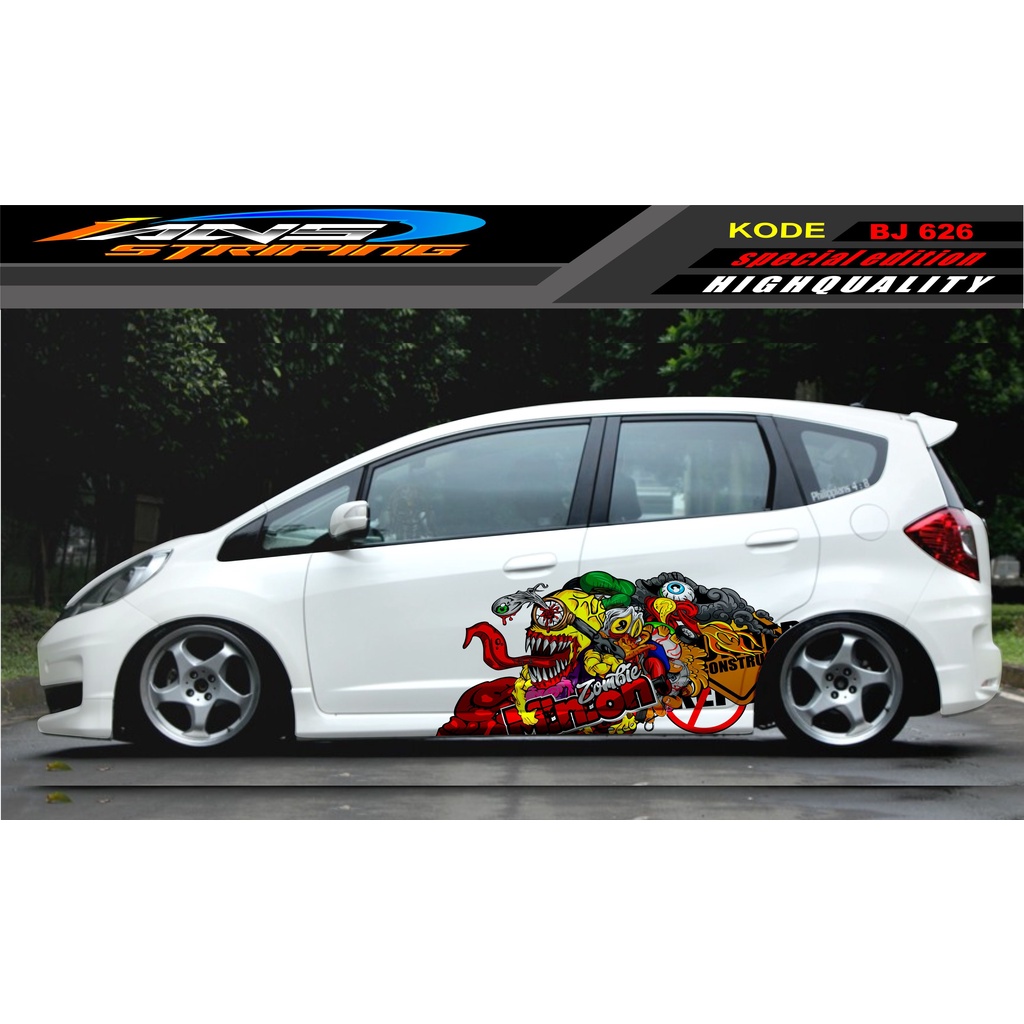 DECAL STICKER MOBIL JAZZ BRIO AVANZA SIGRA YARIS / STIKER VARIASI MOBIL / MODIF STICKER MOBIL 626