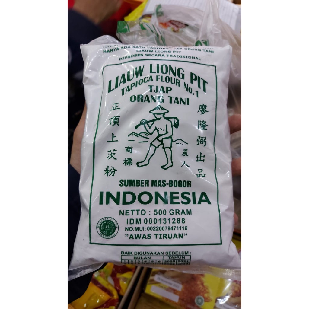 Tepung Tapioka Tjap Orang Tani Liauw Liong PIT / 500 Gr