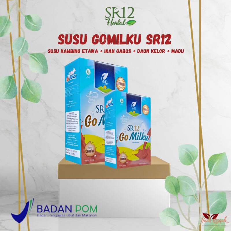 

Susu kambing etawa gomilku SR12 varian cokelat, baik untuk anak-anak, ibu hamil, dan manula