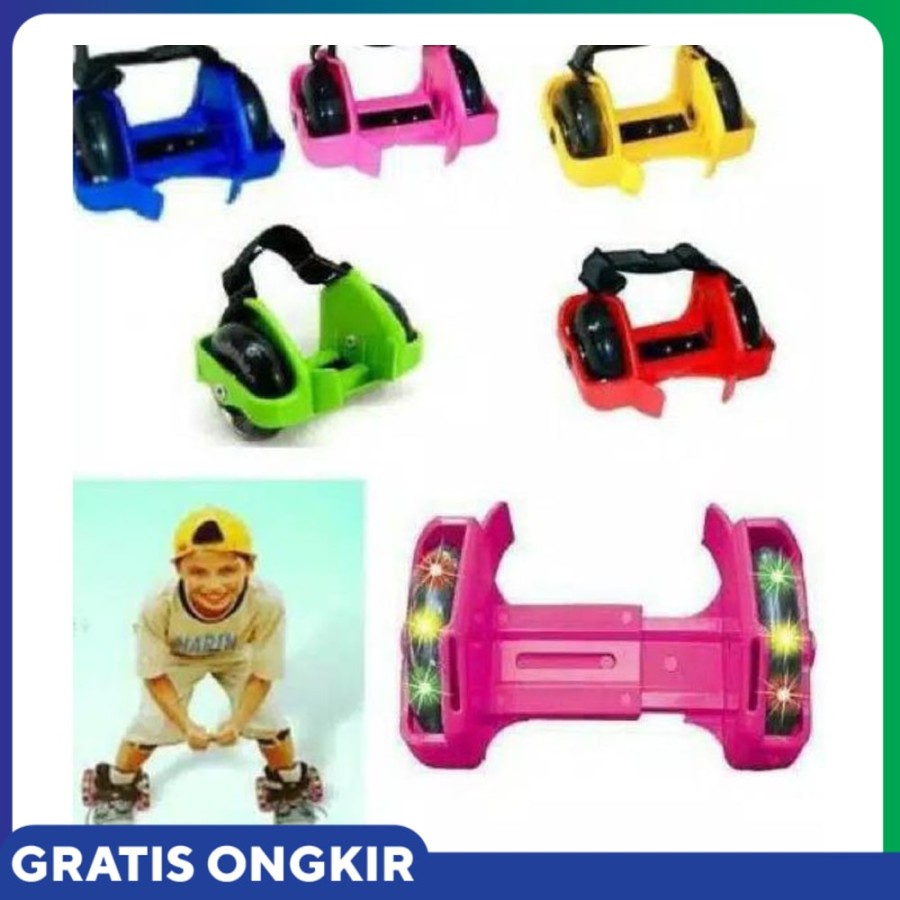 Roller Skates LED Sepasang | Flashing Roller