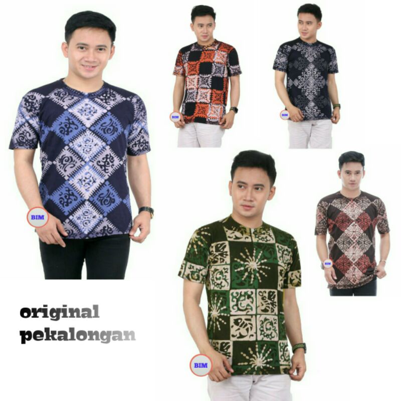 KAOS BATIK CAP//BATIK ORI PEKALONGAN// KAOS BATIK PRIA WANITA//KAOS BATIK PEKALONGAN