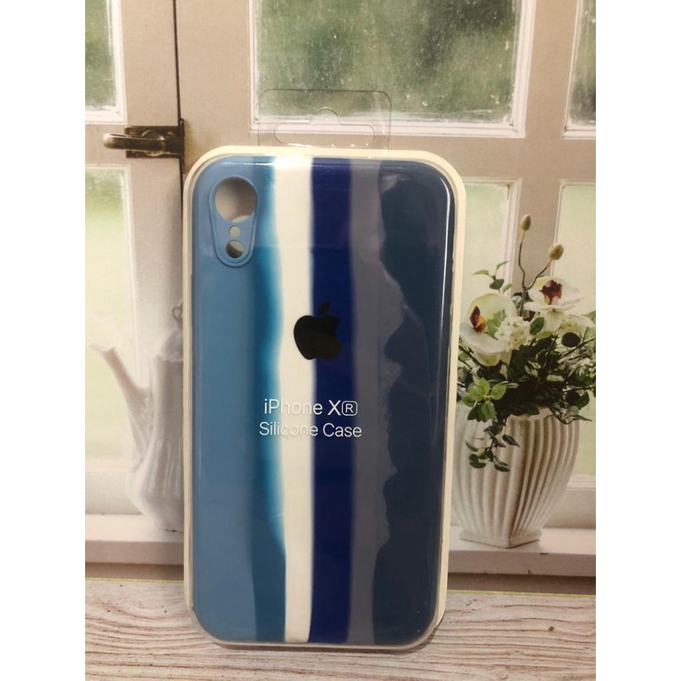 APPLE IPHONE XR SILIKON CASE NEW RAINBOW COVER