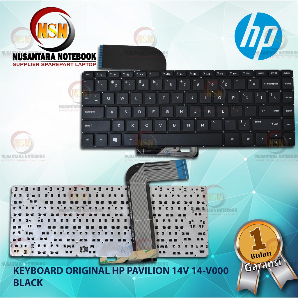 Keyboard Original HP Pavillion 14v 14-V000 14-v100 Series Black