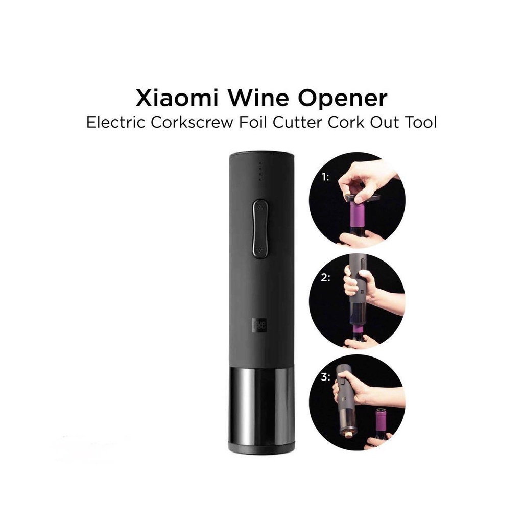 Huohou Automatic Wine Bottle Opener Pembuka Botol Elektrik