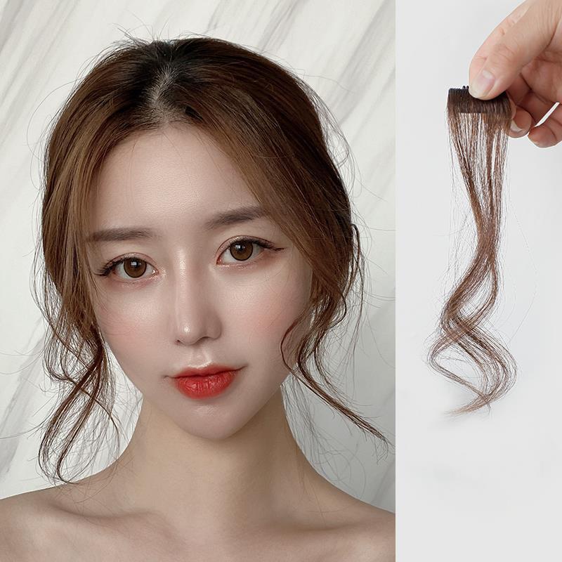 Wig / Rambut Palsu Wanita Model Panjang Gelombang Dengan Poni