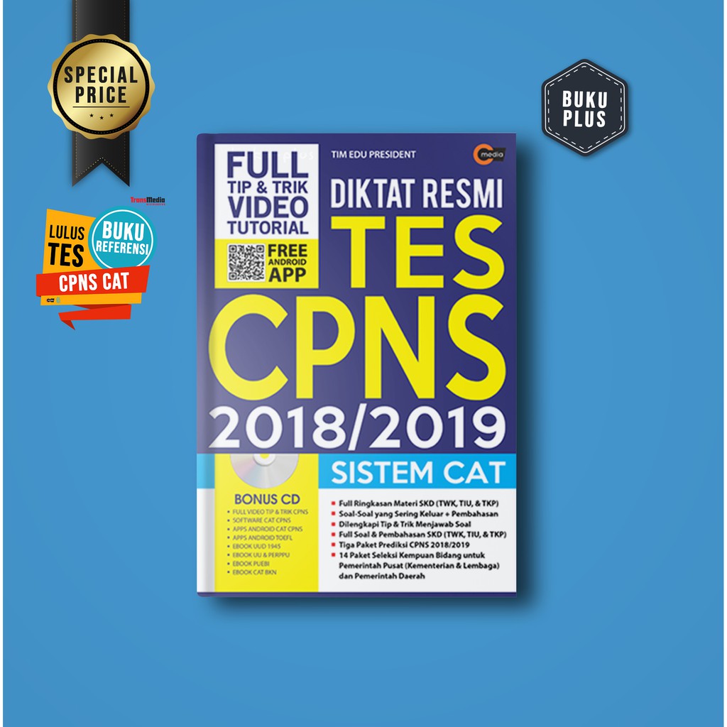 Diktat Resmi Tes Cpns 2018 2019 Sistem Cat Bonus Cd Shopee Indonesia