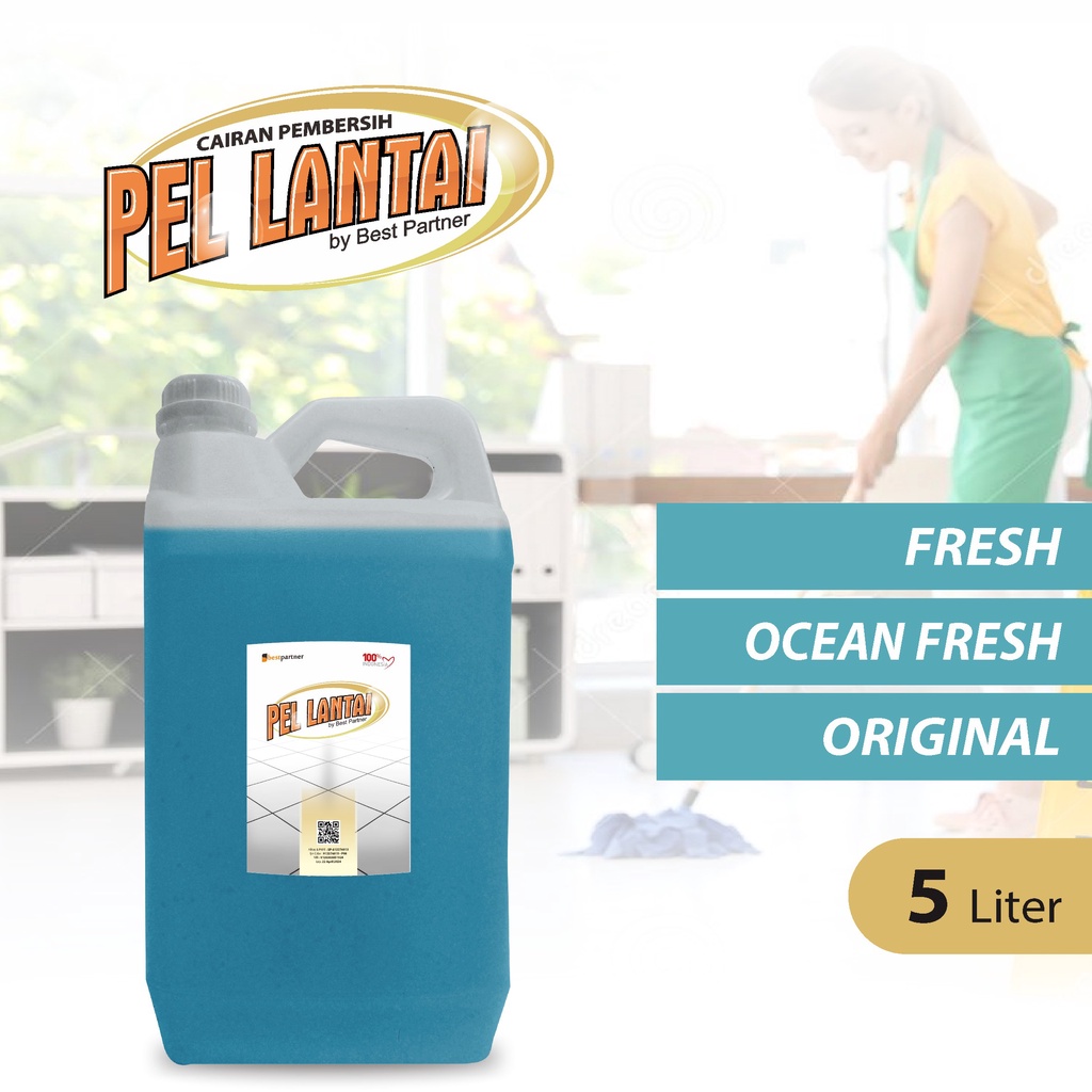 Pembersih Lantai Super Pel Wangi 5 Liter / Cairan Pembersih Lantai Aroma Wangi 5 Liter Jerigen