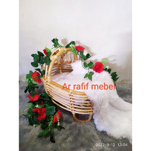 baby properti rattan / baby properti newborn / foto properti bayi / kursi properti bayi / stroller r