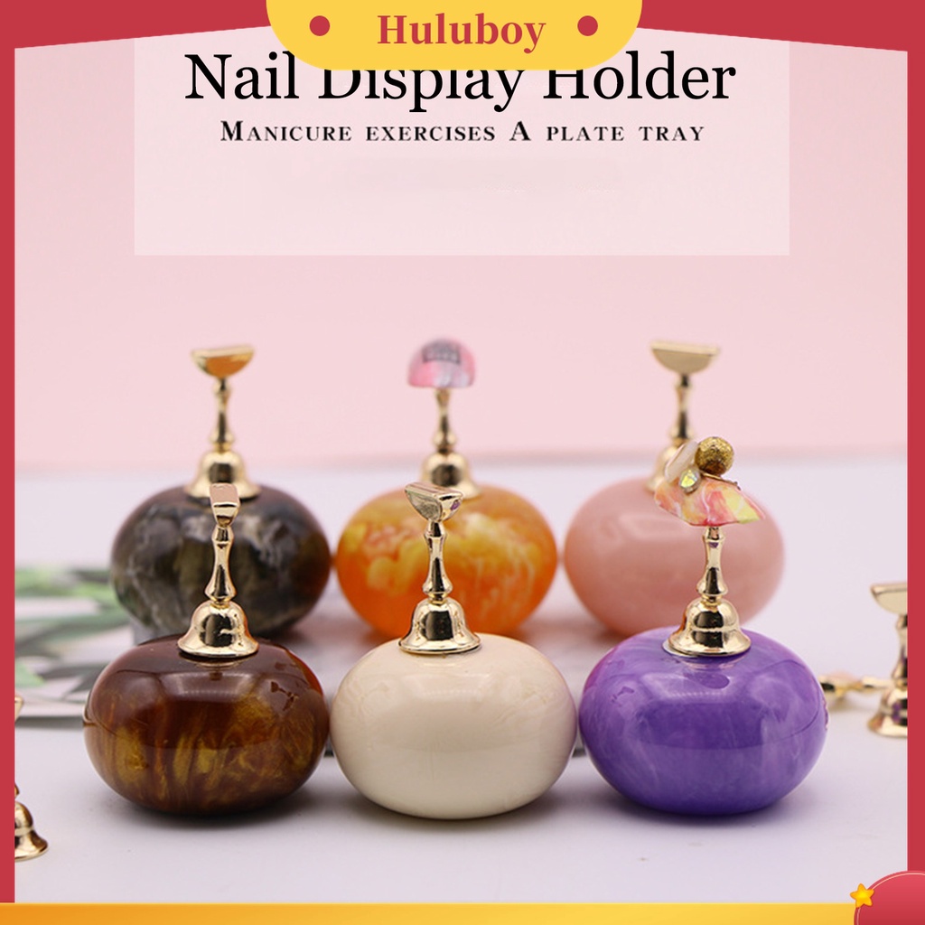 Huluboy Huluboy♡ Stand Holder Display Kuku Palsu Untuk Latihan Manicure