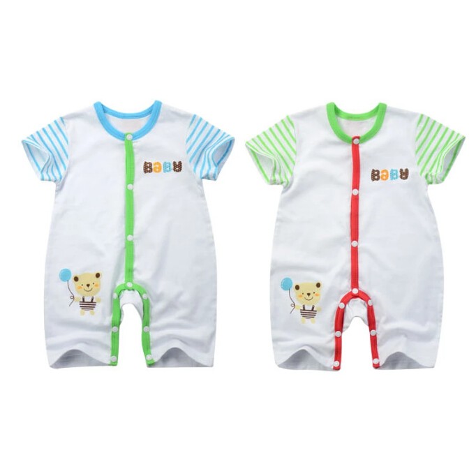 Baby Cotton Cartoon Animal Rompers Sleeves Jumpsuit Climb Baby Clothes MB