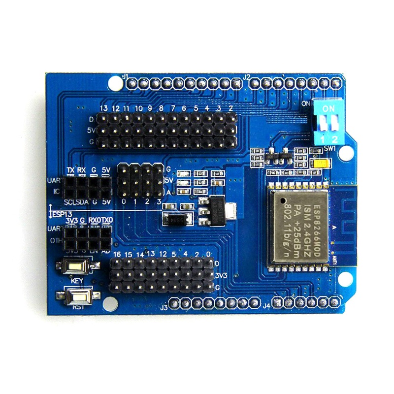 Btsg New Serial WiFi Shield Untuk Arduino- R3 2560dari ESP8266 WiFi Web Sever Shield ESP-13 IoT DIY Papan Pengembangan Kit