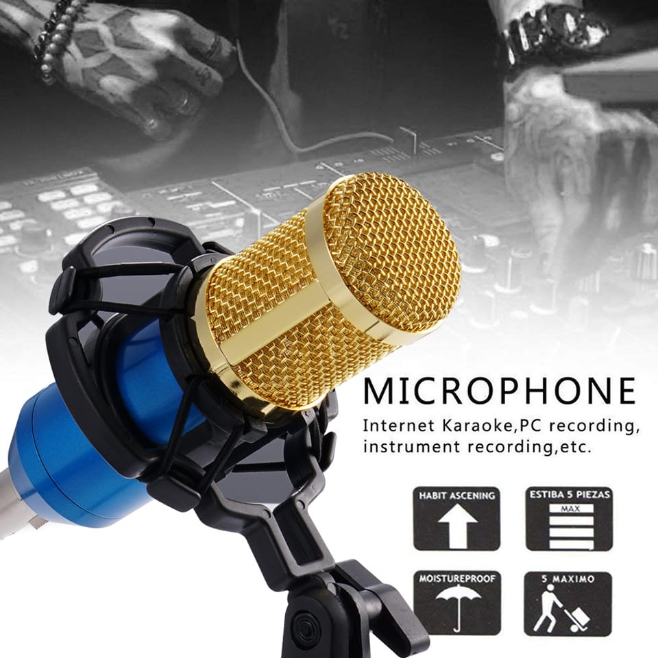 Microphone Profesional MIC BM-800 Studio Kondensor Stand Microphone KTV BM-800