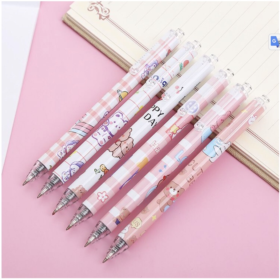 【GOGOMART】Pulpen Mekanik Pena Mekanik Girl Cute Food Drink Animal Motif Lucu