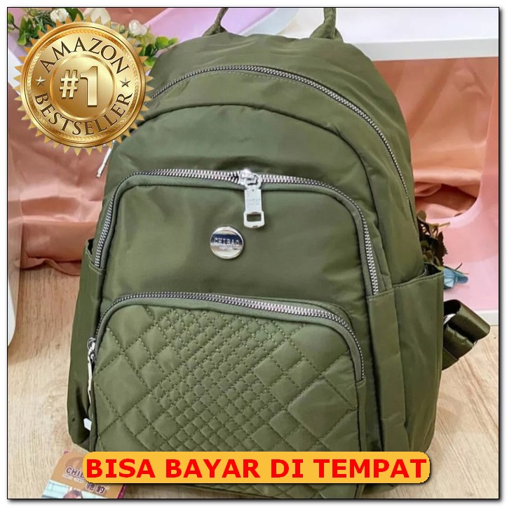 Sky - Ransel Wanita 1050 Tas Pungung Wanita Backpack Multifungsi  GC121 Tas Import Merk Chibao Mot