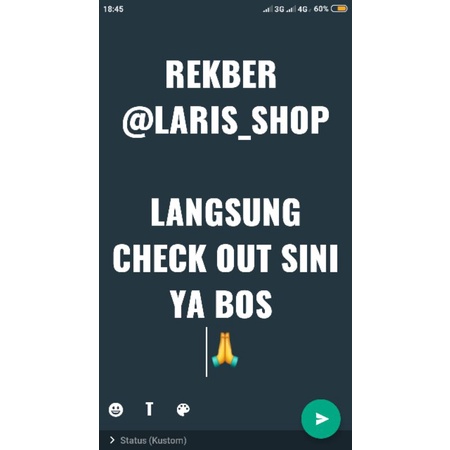

REKBER KHUSUS BY LARIS_SHOP75. DI JAMIN 100% AMANAH