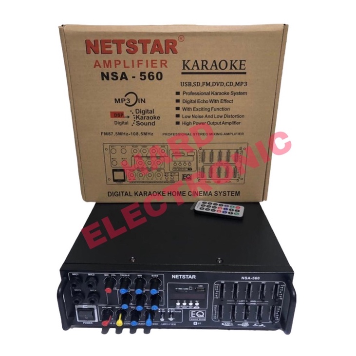Amplifier NETSTAR NSA 560 Original Product Bluetooth - USB