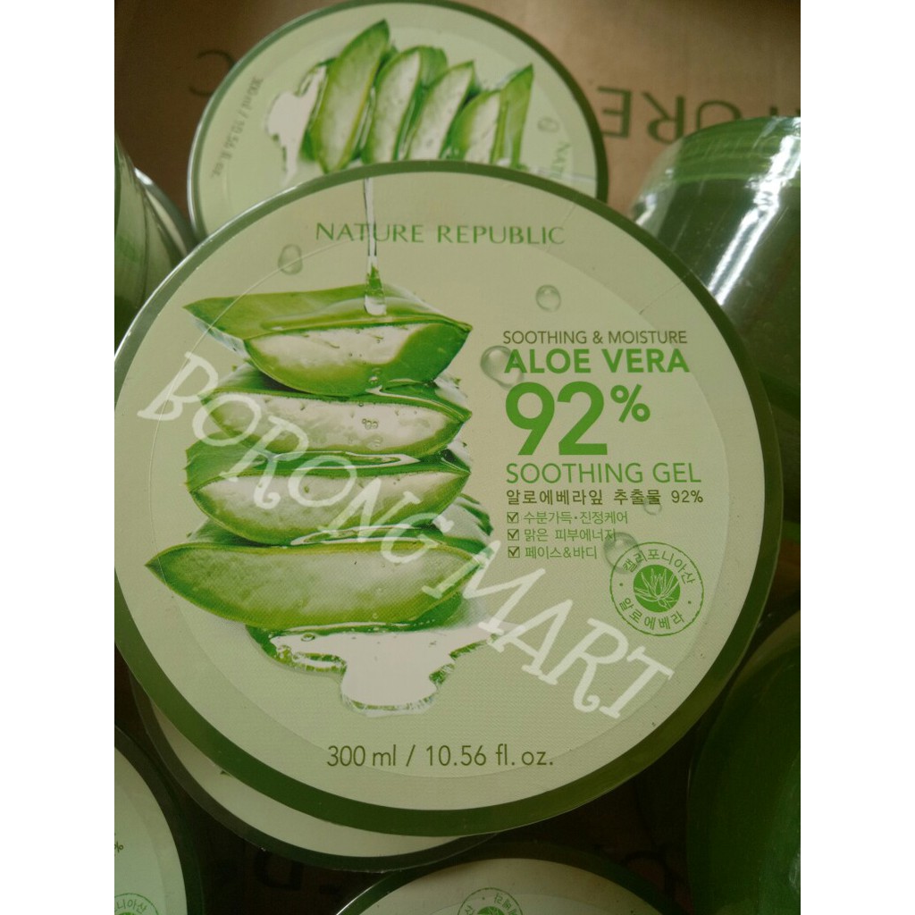 (PROMO)NATURE REPUBLIC ALOE VERA 92% SOOTHING GEL 300 ML 