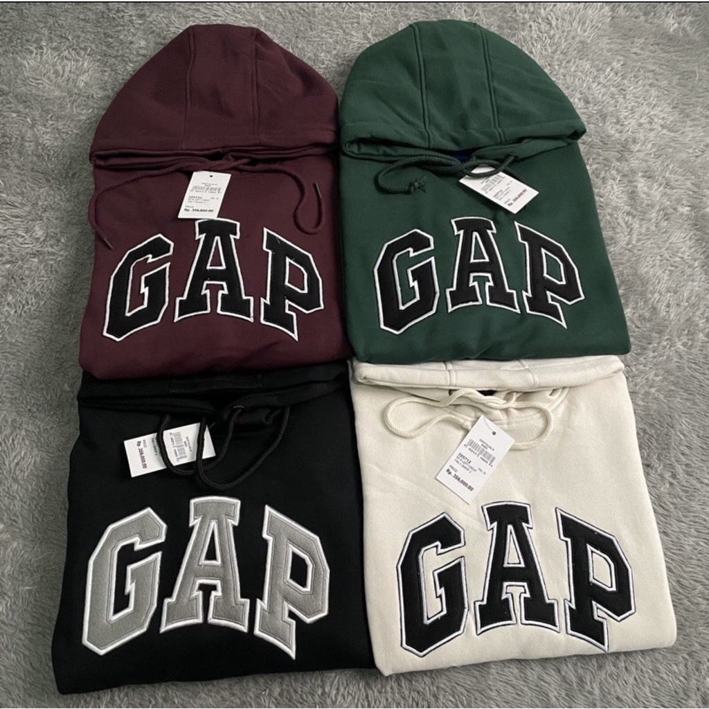 SWEATER HOODIE GAP LOGO FULL BORDIR PREMIUM LIKE NEW ORIGINAL /HODIEE