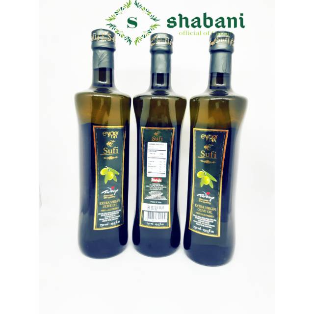 MINYAK ZAITUN SUFI EXTRA VIRGIN OLIVE OIL 750ML / Sufi 100% Zaitun Asli